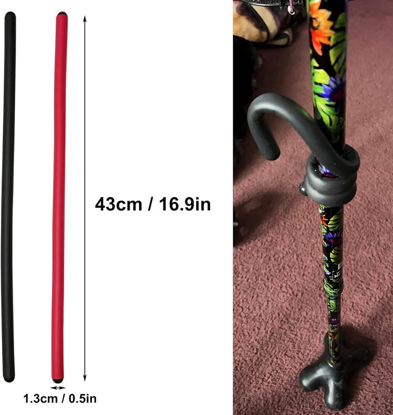 BTREEFLO Cane Holder - 4 Pcs Table & Wheelchair Cane Accessories, Flexible Hooks, Grabber Holder for Mobility Scooter, Crutches - Image 2